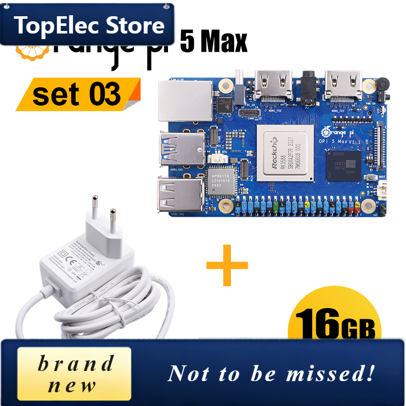 Orange Pi 5 Max Rk3588 - Placa de Desenvolvimento TopElec OrangePi 5