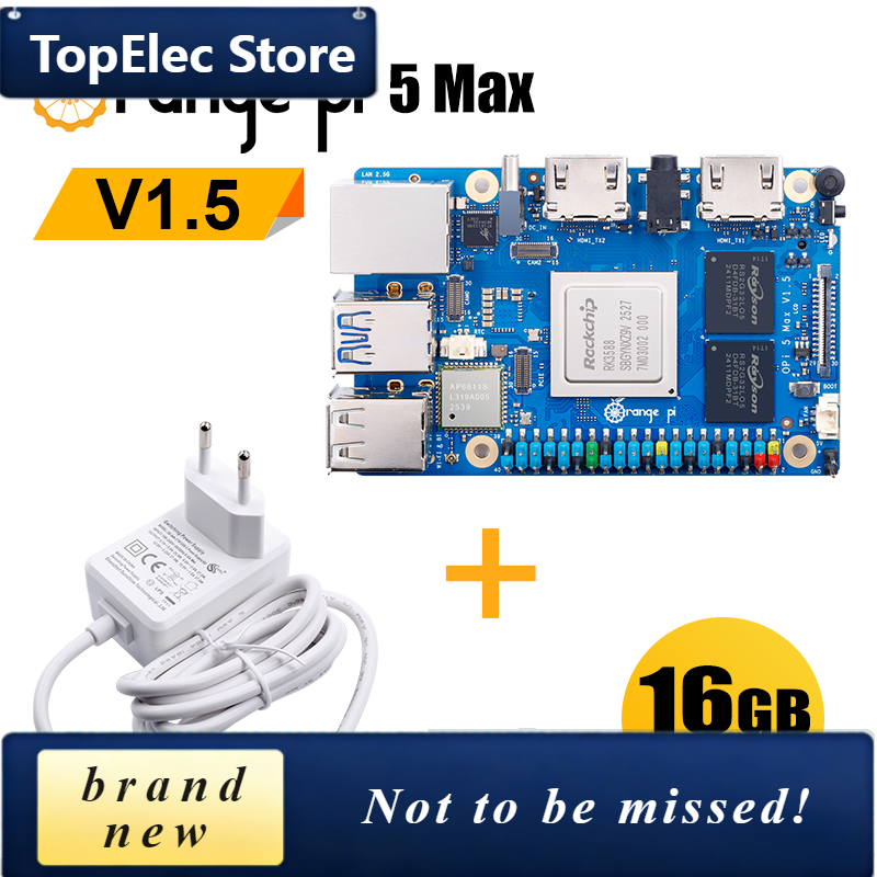 Placa de Desenvolvimento TopEl - Orange Pi 5 Max Rk3588 avaliação e preço